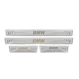 Universālie sliekšņu uzlikas BMW V-2 (4 gab., nerūsējošais tērauds) foto 2