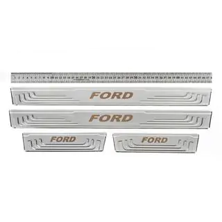 Universālas sliekšņu uzlikas Ford V-2 (4 gab., nerūsējošais tērauds) foto 1