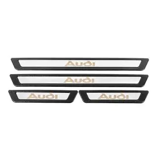 Universālas sliekšņu uzlikas Audi V-3 (4 gab., nerūsējošais tērauds) foto 2