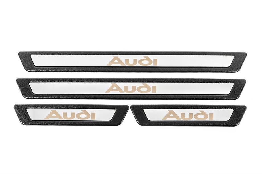 Audi Universālas sliekšņu uzlikas Audi V-3 (4 gab., nerūsējošais tērauds) Foto 2