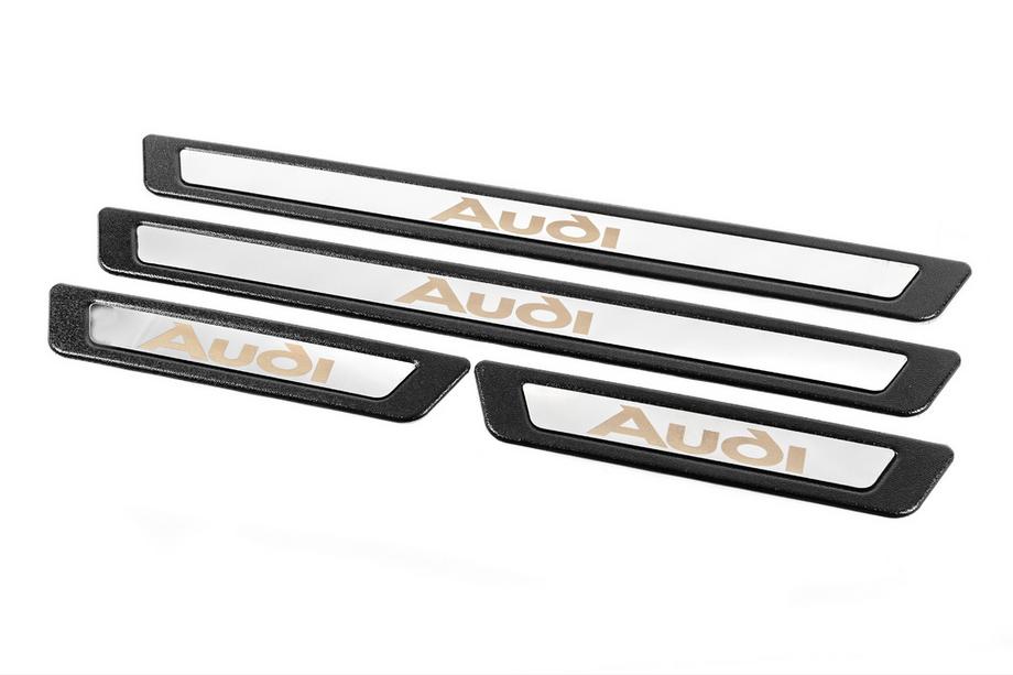 Audi Universālas sliekšņu uzlikas Audi V-3 (4 gab., nerūsējošais tērauds) Foto 3
