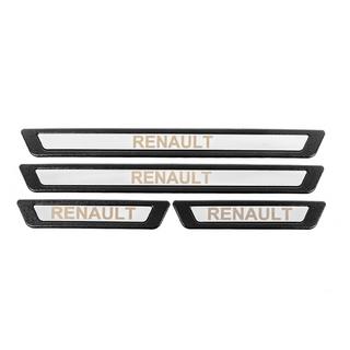 Universālie sliekšņu uzlikas Renault V-3 (4 gab., nerūsējošais tērauds) foto 2