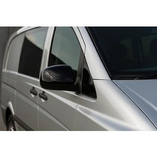 Spoguļu uzlikas melnas (2004-2010, nerūsējošais tērauds) Mercedes Vito W639 2004–2014 foto 1