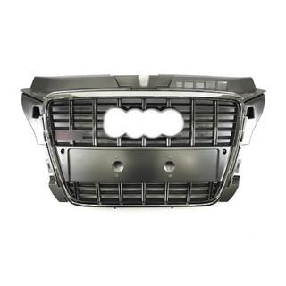Priekšējā reste S-style (2008-2012, pelēka ar hromu) Audi A3 2003–2012 foto 1