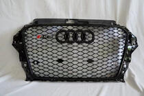 Audi A3 2012–2020 RS stila priekšējā reste (2012-2016, melna) foto 1
