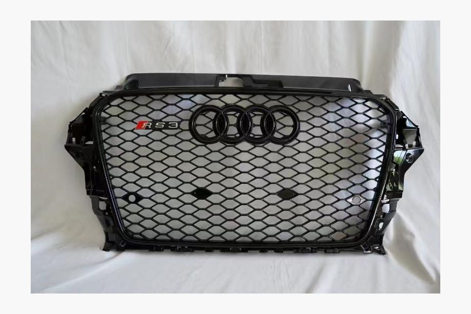 Audi A3 2012–2020 RS stila priekšējā reste (2012-2016, melna) Image