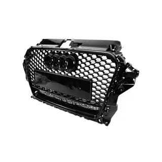 Priekšējais radiatora režģis RS stila ar Quattro uzrakstu (2012-2016, melns) Audi A3 2012–2020 foto 2