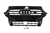 Audi A3 2012–2020 Priekšējā reste S-style (2012-2016, melna) foto 4