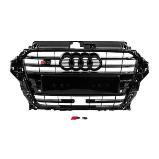 Priekšējā reste S-style (2012-2016, melna) Audi A3 2012–2020 foto 1