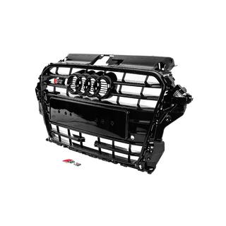 Priekšējā reste S-style (2012-2016, melna) Audi A3 2012–2020 foto 2