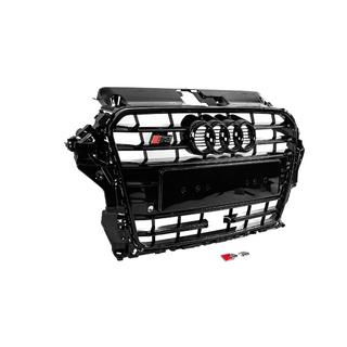 Priekšējā reste S-style (2012-2016, melna) Audi A3 2012–2020 foto 3