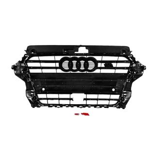 Priekšējā reste S-style (2012-2016, melna) Audi A3 2012–2020 foto 4