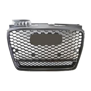 Priekšējā reste RS-style V-2 (melna ar hromu) Audi A4 B7 2004–2008