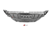 Audi A4 B8 2007–2015 RS stila priekšējais radiatora režģis (2007-2011, pelēks ar hromu) foto 4