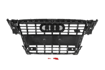 Audi A4 B8 2007–2015 RS stila priekšējais radiatora režģis (2007-2011, pelēks ar hromu) foto 5