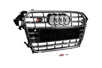 Audi A4 B8 2007–2015 Priekšējais radiatora režģis S-style (2012-2015, melns ar hromu) foto 3