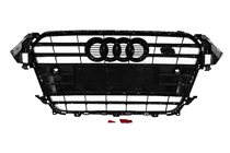 Audi A4 B8 2007–2015 Priekšējais radiatora režģis S-style (2012-2015, melns ar hromu) foto 4