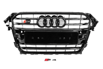 Audi A4 B8 2007–2015 Priekšējais melns radiatora režģis S-style (2012-2015) foto 1