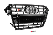 Audi A4 B8 2007–2015 Priekšējais melns radiatora režģis S-style (2012-2015) foto 2
