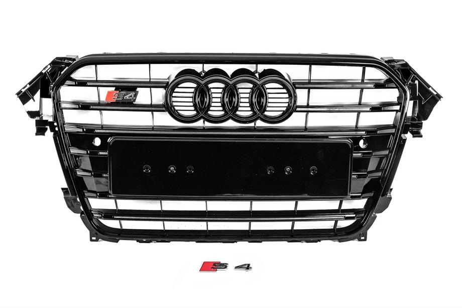 Audi A4 B8 2007–2015 Priekšējais melns radiatora režģis S-style (2012-2015) Image