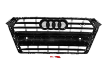 Audi A4 B9 2015–2024 Priekšējais režģis S-style (2015-2019, hroms+melns) foto 4