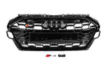 Audi A4 B9 2015–2024 S-style priekšējā radiatora reste (2019-2024, melna) foto 1