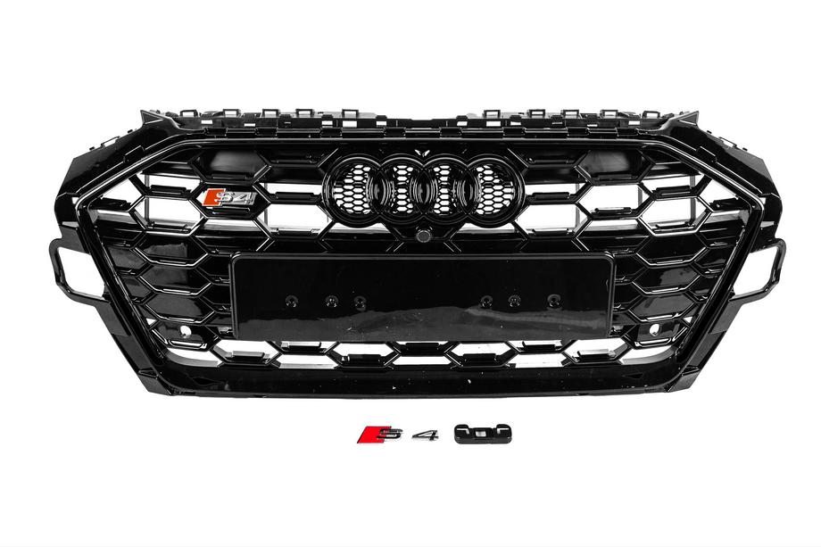 Audi A4 B9 2015–2024 S-style priekšējā radiatora reste (2019-2024, melna) Image