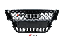 Audi A5 2007–2015 RS stila priekšējā radiatora reste (2007-2011, melna) foto 1