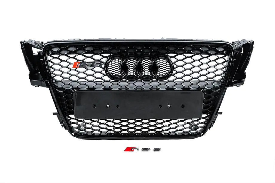 Audi A5 2007–2015 RS stila priekšējā radiatora reste (2007-2011, melna) Image