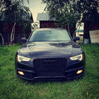 Audi A5 2007–2015 RS stila priekšējais režģis (2011-2015, melns) foto 2