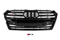 Audi A5 2016–2025 Priekšējais režģis S-style (2016-2019, melns) foto 2