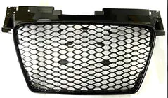Audi TT 2006–2014 Priekšējā radiatora reste RS-style (bez logo, 2008-2014, melna) foto 1
