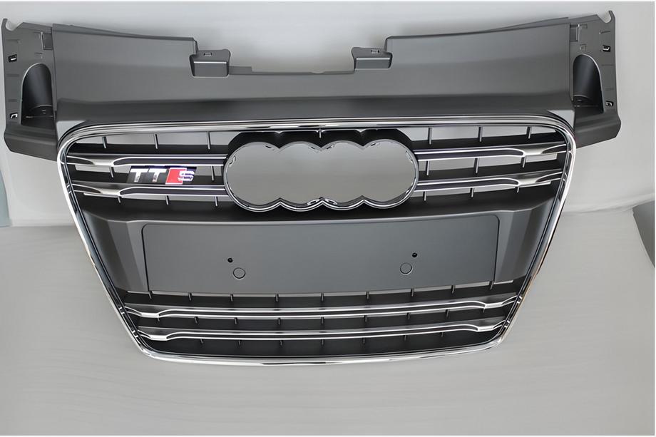 Audi TT 2006–2014 Priekšējā radiatora reste S-style (2008-2014, melna ar hromu) Image