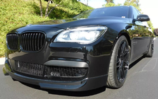 BMW 7. sērija F01/F02 2008–2015 "Nieru" reste 1 Bar (spīdīgi melna) foto 3