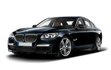 BMW 7. sērija F01/F02 2008–2015 Nieru reste 1 Bar (spīdīgi melna ar hroma apmali) foto 1