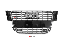 Audi A5 2007–2015 Priekšējā radiatora reste S-style (2007-2011, melna ar hromu) foto 1