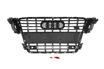 Audi A5 2007–2015 Priekšējā radiatora reste S-style (2007-2011, melna ar hromu) foto 4