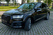 Audi Q7 2015–2026 RS stila priekšējais režģis (2015-2019, melns) foto 1