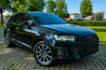 Audi Q7 2015–2026 RS stila priekšējais režģis (2015-2019, melns) foto 5