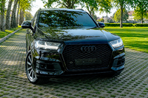 Audi Q7 2015–2026 RS stila priekšējais režģis (2015-2019, melns) foto 3