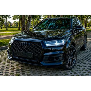 RS stila priekšējais režģis (2015-2019, melns) Audi Q7 2015–2026 foto 4