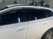 Volvo XC60 2009–2017 Logu vēja deflektori ar hromētu moldingu Niken Luxury (6 gab.) foto 4