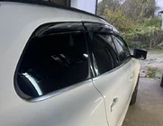 Volvo XC60 2009–2017 Logu vēja deflektori ar hromētu moldingu Niken Luxury (6 gab.) foto 7