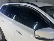 Volvo XC60 2009–2017 Logu vēja deflektori ar hromētu moldingu Niken Luxury (6 gab.) foto 1