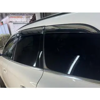 Logu vēja deflektori ar hromētu moldingu Niken Luxury (6 gab.) Volvo XC60 2009–2017 foto 2