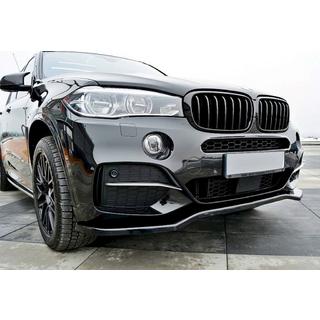 Priekšējā bampera lūpas spoileris DPT V-1 (M-Sport, spīdīgi melns) BMW X5 F15 2013–2018 foto 3