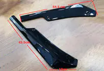 Volkswagen Caddy 2010–2015 Flap aizmugurējā bampera uzlikas DPT (ABS) (2 gab.) (spīdīgi melns) foto 11