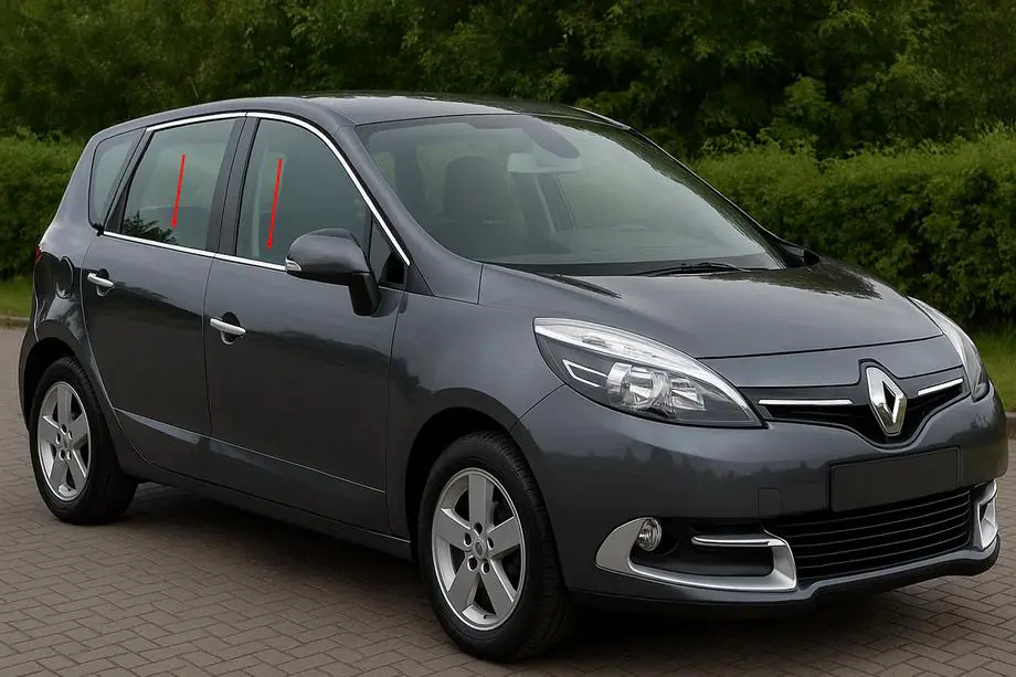 Renault Scenic/Grand 2009–2016 Logu apmales (4 gab., nerūsējošais tērauds) Image