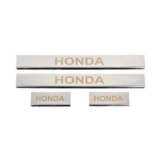 Durvju sliekšņu uzlikas Carmos (4 gab., nerūsējošais tērauds) Honda CRV 2007–2011 foto 1