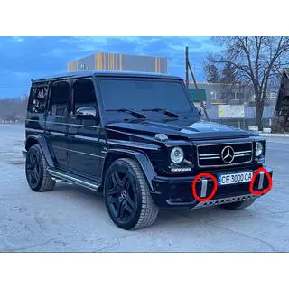 Nerūsējošā tērauda ieliktņi bamperim (2 gab., AMG) foto 2